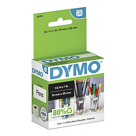 DYMO® LW Multi-Purpose Labels, 2234024, 1/2" x 1"