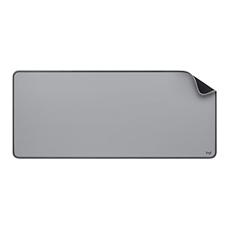 Logitech® Studio Series Multi-Functional Large Desk Mat, 11-13/16” x 27-1/2”, Mid-Gray