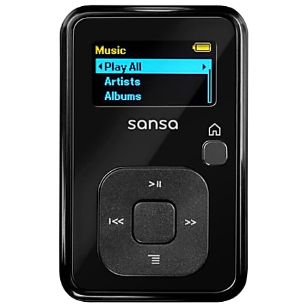 SanDisk® Sansa® Clip 4GB MP3 Player With FM Tuner, Black