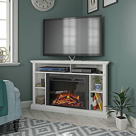 Ameriwood Home Overland Electric Corner Fireplace TV Stand For 50