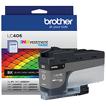 Brother® LC406BK INKvestment Tank Black Ink Tank