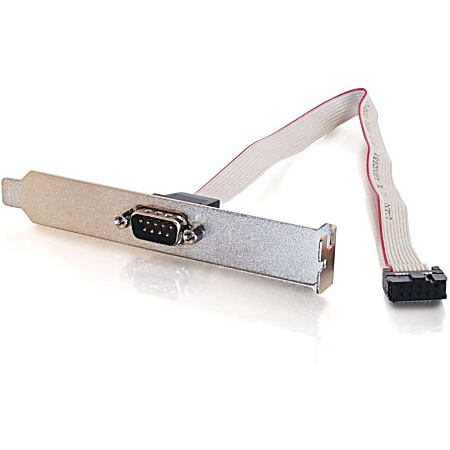 C2G DB9 Male Serial Add-A-Port Adapter with Bracket for Intel Motherboards