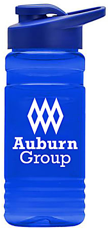Custom Upcycle rPET Promotional Bottle With Drink-Thru Lid, 20 Oz, Assorted