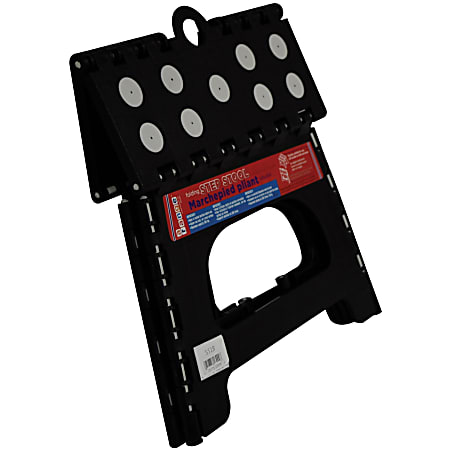 Range Kleen SS1B 1 Step Folding Black Step Stool 1 Step 300 lb Load Capacity Black