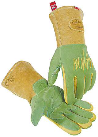 Caiman Revolution Deerskin Leather Welding Gloves, Large,