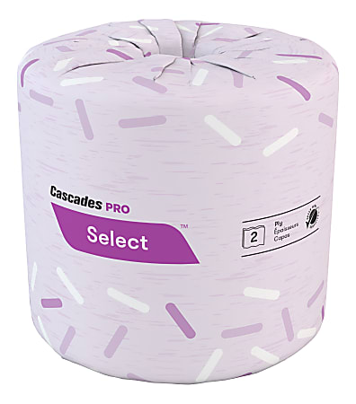 Cascades® PRO Select™ Standard 2-Ply Toilet Paper, 100% Recycled, 550 Sheets Per Roll, Pack Of 80 Rolls