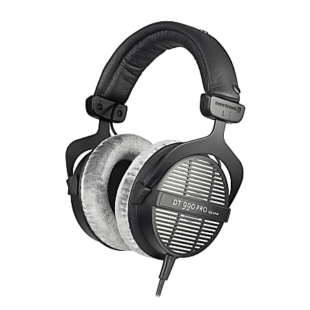 beyerdynamic Over-Ear Open-Back Studio Headphones, Black/Silver, DT 990 PRO