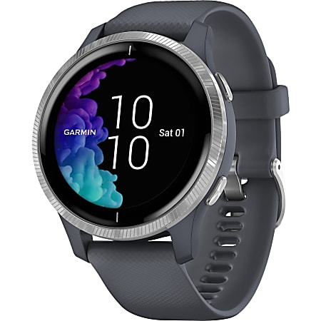 Garmin Venu GPS Watch - Touchscreen - Bluetooth - Wireless LAN - GPS - 120 Hour - Round