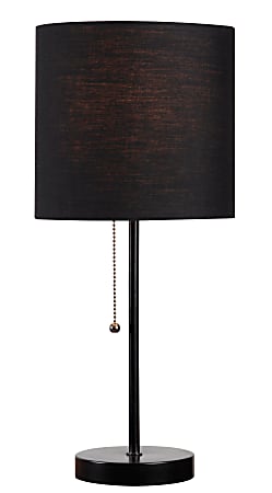 Kenroy Home Table Tom Accent Lamp, 9-1/2"H, Black