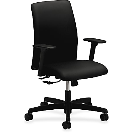 HON® Ignition® Low-Back Fabric Task Chair, Black