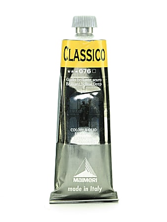 Maimeri Classico Oil Colors, 60 mL, Brilliant Yellow Deep, Pack Of 2
