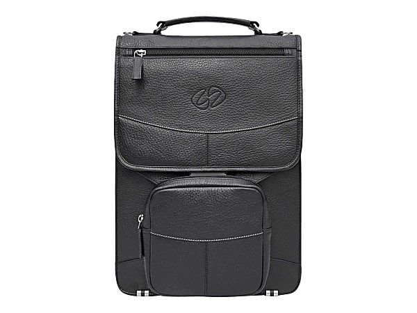 MacCase Premium Leather Briefcase - Notebook carrying case - 13" - 16" - black