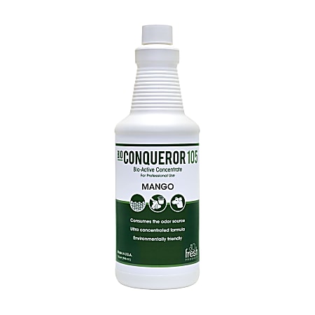 Fresh Products Bio Conqueror 105 Liquid Concentrate, Mango Scent, 1 Quart, Pack Of 12 Bottles