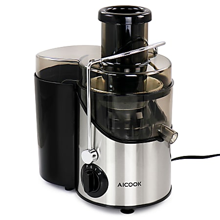 Compact One-Piece Centrifugal Juicer, Anti-Slip, Drip-proof, Silver – AICOOK