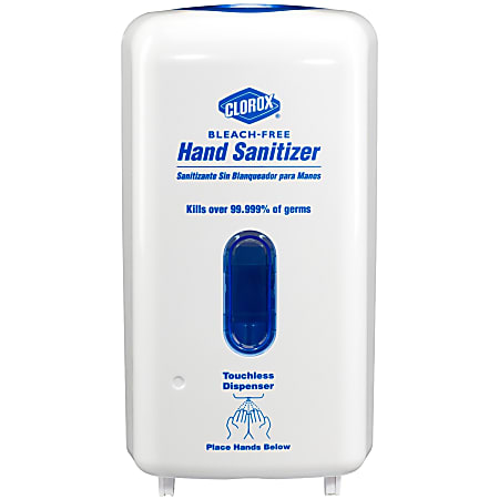 Clorox Hand Sanitizer Touchless Dispenser - Automatic - 1.06 quart Capacity - White - 4 / Carton