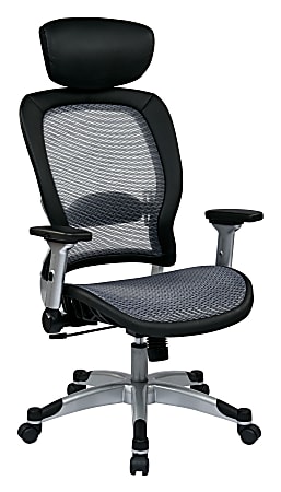 Office Star™ Professional Light AirGrid Ergonomic Mesh High-Back Manager's Chair, Platinum
