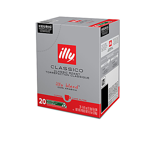 illy Classico Coffee Keurig Single Serve K Cup Pods Pack Of 20 Pods ...