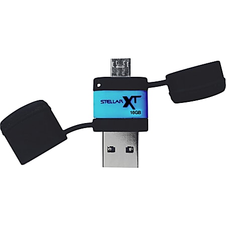 Patriot Memory Stellar Boost XT 16GB USB/OTG Flash Drive (PEF16GSTRXTOTG) - 16 GB - USB 3.0, Micro USB - 110 MB/s Read Speed - 10 MB/s Write Speed