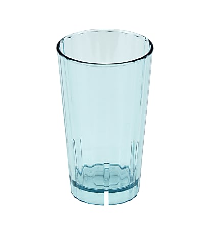 Cambro Huntington Camwear Tumblers, 8 Oz, Azure Blue, Pack Of 36 Tumblers