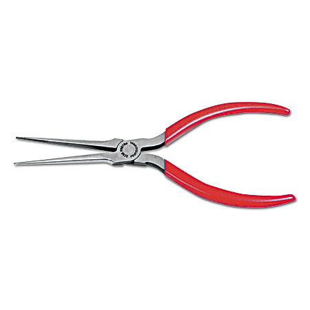 Long Extra Thin Needle Nose Pliers, Forged Alloy Steel, 6 5/32 in