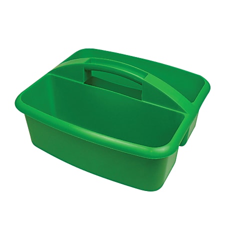 Romanoff Products Large Utility Caddy, 6 3/4"H x 11 1/4"W x 12 3/4"D, Green, Pack Of 3