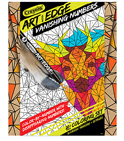 Crayola® Art With Edge Vanishing Numbers Color-By-Numbers Book