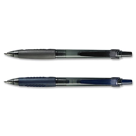 Integra 82952 Retractable Ballpoint Pens - Fine Pen Point - Retractable - Black - Black, Transparent Barrel - 1 Dozen Integra 82952 Retractable Ballpoint Pens - Fine Pen Point - Retractable - Black - Black, Transparent Barrel - 1 Dozen