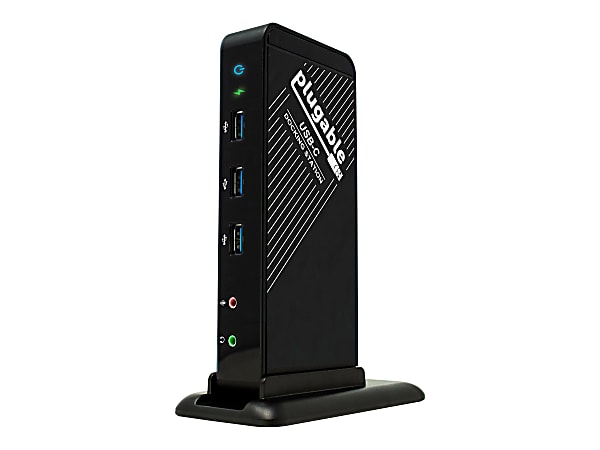 Plugable USB C Dock with Charging  Supports HDMI Display, 60W PD Charging, Ethernet, 3x USB 3.0 Ports - UDCA1A