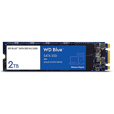 WD Blue 3D NAND 2TB Solid State Drive, SATA III, WDS200T2B0B