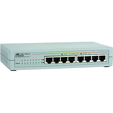 Allied Telesis 8-port 10/100/1000TX Unmanaged Switch