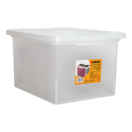 Lorell Storage File Boxes With Lift Off Lids LetterLegal Size 18 x