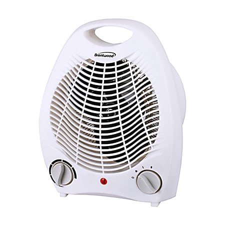 Brentwood 1500-Watt 2-In-1 Heater With Fan, 10" x 8"