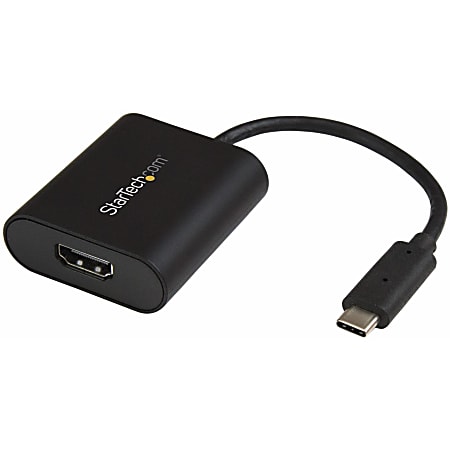 StarTech.com USB C to HDMI Adapter - With Stay Awake - Presentation Mode - 4K at 60Hz - Thunderbolt 3 Compatible - CDP2HD4K60SA