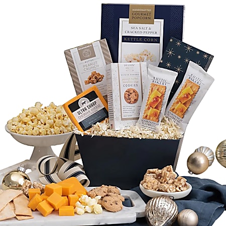 Gourmet Gift Baskets Crackers And Cheese Gift Basket, Multicolor