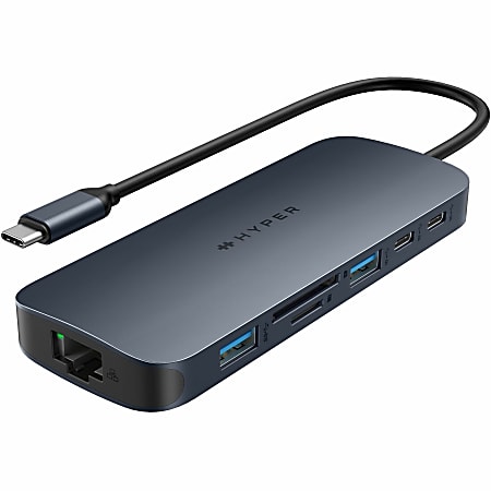 Targus HyperDrive® Next 11 Port USB-C Hub, 4-31/32”H x 1-15/16”W x 6/10”D, Midnight Blue