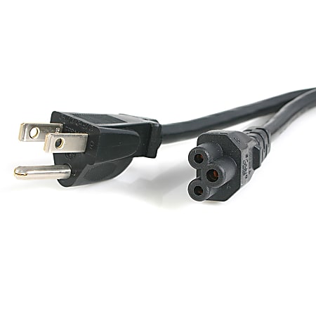 StarTech.com 6 ft Standard Laptop Power Cord NEMA 5 15P to C5 Slot