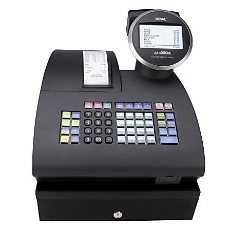 Royal 2000ML Electronic Cash Register Black ROY89396T - ODP