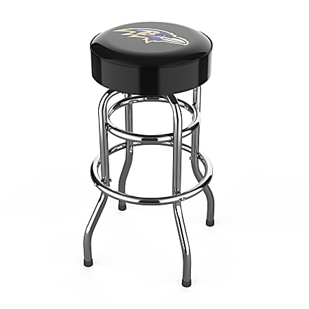 Imperial NFL Backless Swivel Bar Stool, Baltimore Ravens