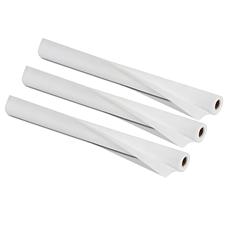 Smart-Fab Art & Decoration Fabric Rolls, 24" x 18', White, Pack Of 3 Rolls