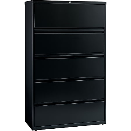 Lorell® Fortress 42"W x 18-5/8"D Lateral 5-Drawer File