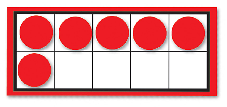 Carson-Dellosa Ten Frames And Counters Curriculum Cut-Outs Sets, Multicolor, Grades Pre-K - 2, Pack Of 44
