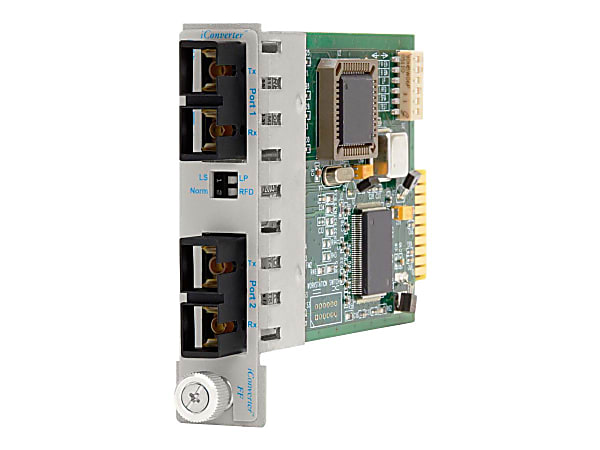 Omnitron iConverter 1000FF - Fiber media converter - GigE - 1000Base-LX, 1000Base-SX - SC multi-mode / SC single-mode - up to 7.5 miles - 1310 nm