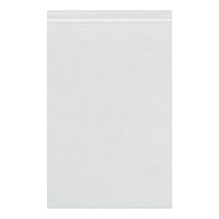Partners Brand 2 Mil Reclosable Poly Bags, 8" x 18", Clear, Case Of 1000
