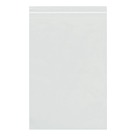 Partners Brand 2 Mil Reclosable Poly Bags, 8" x 18", Clear, Case Of 1000