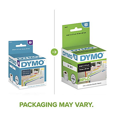 DYMO LabelWriter Multipurpose Labels 30336 1 x 2 18 White Box Of 500 -  Office Depot