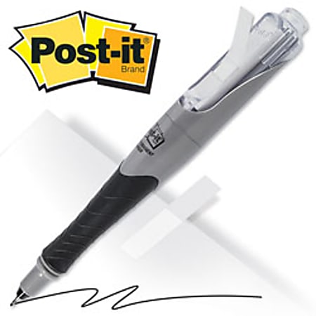 Post-it® Flag Markers, Ultra-Fine Point, Black Ink, Pack Of 2