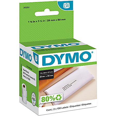 Produktbild von DYMO D2 Labelband 61911 – 19 Mm X 10 M Weiß – Selbstklebend Für Beschriftungen