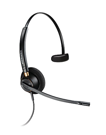 Plantronics® EncorePro Monaural Over-The-Head Headset, HW510, Black, 89433-01