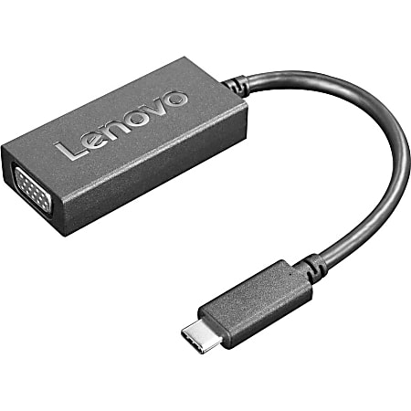 Lenovo, Open Source USB-C to VGA Adapter, 4X90M42956