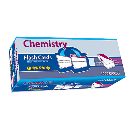 QuickStudy Flash Cards, 4" x 3-1/2", Chemistry, Pack Of 1,000 Cards